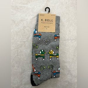 K. Bell Crew Socks Men’s Shoe Size 6.5-12 Sock Size 10-13